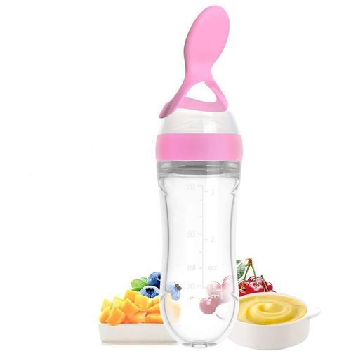 how to use feeding bottle with spoon