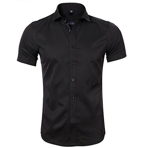 Buy Mens Dress Shirts Bamboo Fiber Slim Fit Long Sleeve Casual