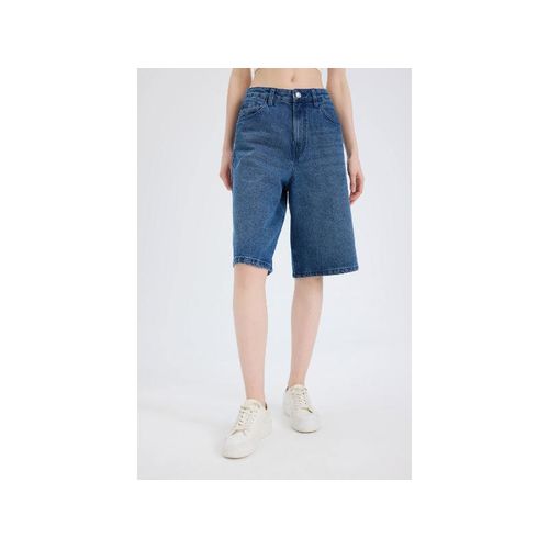 product_image_name-Defacto-Woman Bermuda Short Bermuda - Mid Blue-3
