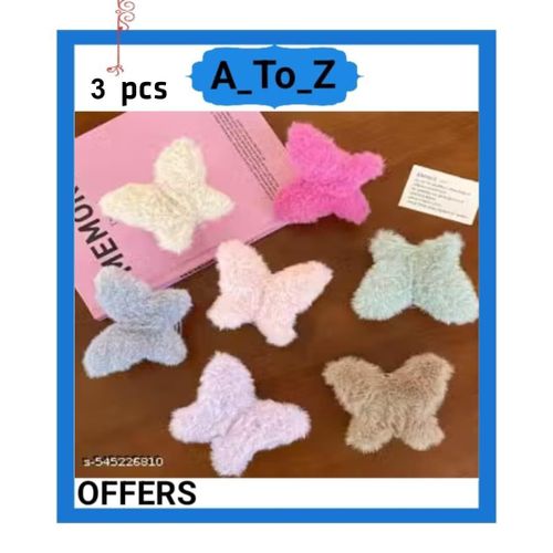 product_image_name-Generic-طقم بنسات شعر فروية ناعمة (3  قطع) – لمظهر جذاب ولمسات ناعمة لكل إطلالة-1