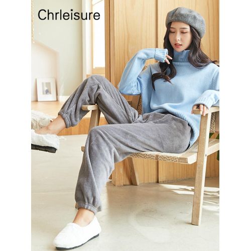 CHRLEISURE Fleece Forrado Inverno Leggings Mulheres, Angola