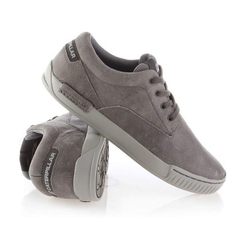 Caterpillar Zimzala Lace Up Soft Grey Suede Men's Leather Trainers 