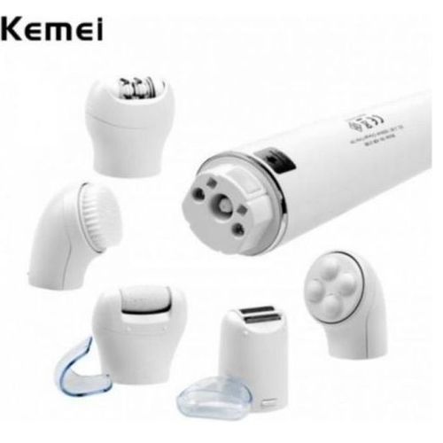 اشتري Kemei KM-2199 - 5 in 1 Beauty Tools Kit - White في مصر