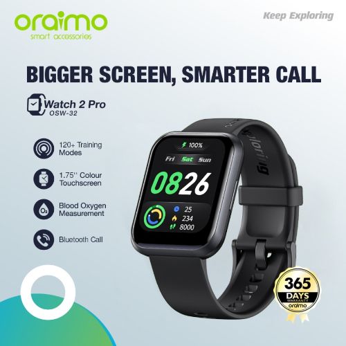 Oraimo OSW-32 - Watch 2 Pro Smart Watch - With Bluetooth Call, Health Check