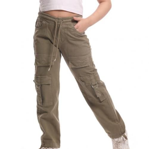 Buy Fashion Cargo Pants Dark Green With 6 Pockets in Egypt