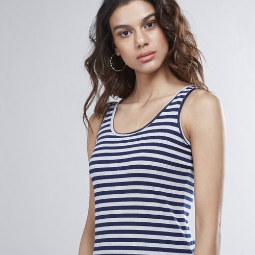 Max Stripe Sleeveless Tank Top - Blue