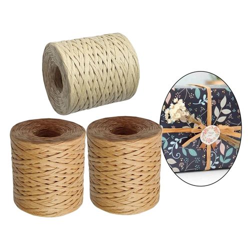 Raffia Paper Ribbon Twine for Gift Wrapping Hanging Tags Box