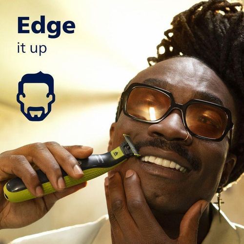 product_image_name-Philips-ون بليد للوجه والجسم QP2824/10 – آلة تشذيب وحلاقة هجينة، تصميم مقاوم للماء مع مشط قابل للتعديل-3