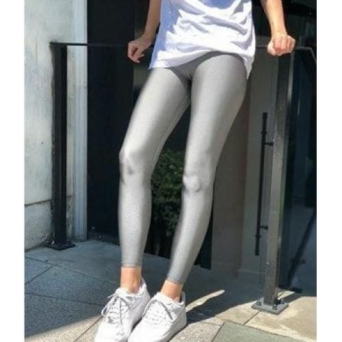 اشتري Ghils Women's Leggings  Blue Lycra  Lamé Silver في مصر