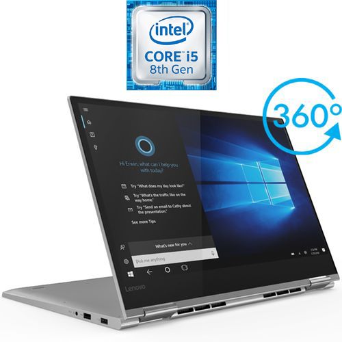 Lenovo Yoga 730-15IKB 2 في 1 لاب توب - Intel Core I5-8250U - 8 جيجا بايت رام - 256 جيجا بايت SSD - 15.6 بوصة FHD باللمس - GTX1050 4 جيجا بايت مُعالج رسومات - Windows 10 - باللغة الإنجليزية - بلاتيني