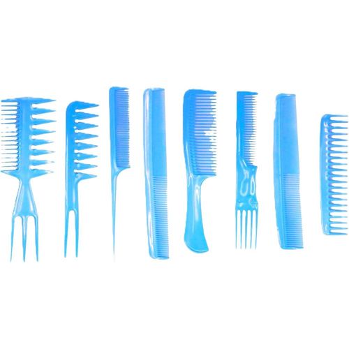 product_image_name-Generic-مجموعة أمشاط - 8 قطع، طقم أمشاط متعدد المقاسات، (أزرق فاتح)-8