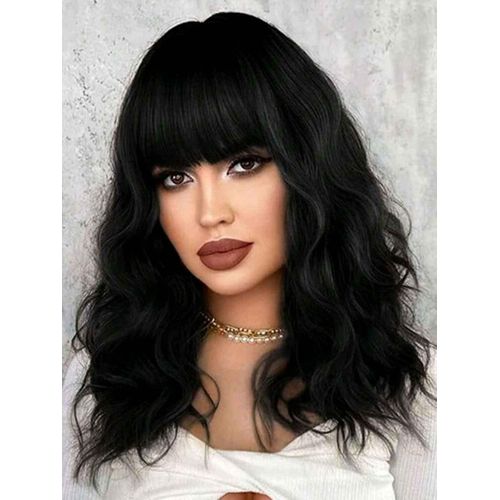 product_image_name-Generic-Medium length wig, shoulder-length, black, textured-1