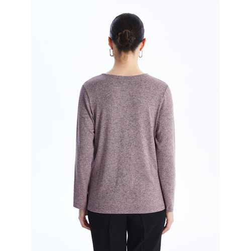 product_image_name-LC Waikiki-Crew Neck Stone Printed Long Sleeve Women's Blouse-6