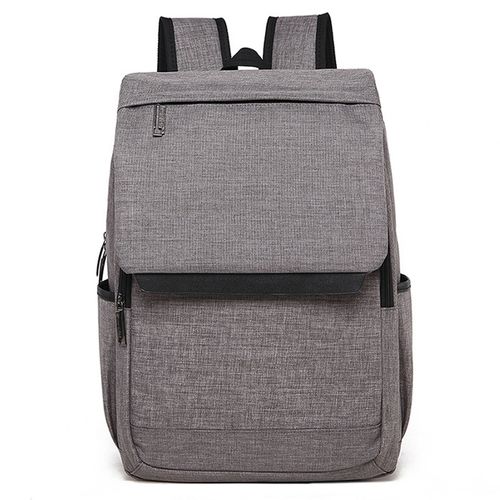 Buy Universal Multi-Function Canvas Laptop Computer Shoulders Bag Leisurely Backpack Students Bag, Size: 42x30x12cm, For 15.6 Inch And Belowbook, Samsung, Lenovo, Sony, DELL Alienware, CHUWI, ASUS, HP(Light Grey) in Egypt