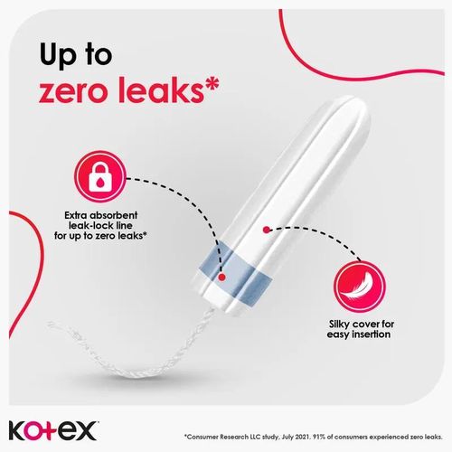 Kotex TAMPONS ZERO LEAKS NORMAL 16PCS - image 3