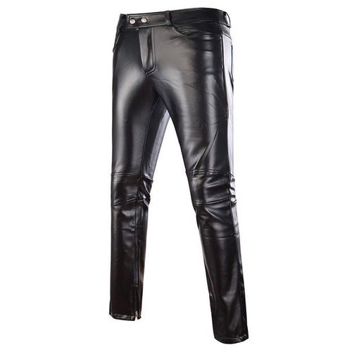 Leather shiny trousers cheap