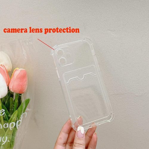 product_image_name-Generic-جراب حماية موبايل شفاف من بولي يوريثين مقاوم للحرارة مقاوم للصدمات مع حامل بطاقات مع حماية للكاميرا والزوايا بتصميم نحيف وأنيق متوافق مع فيفو 40V لايت-5