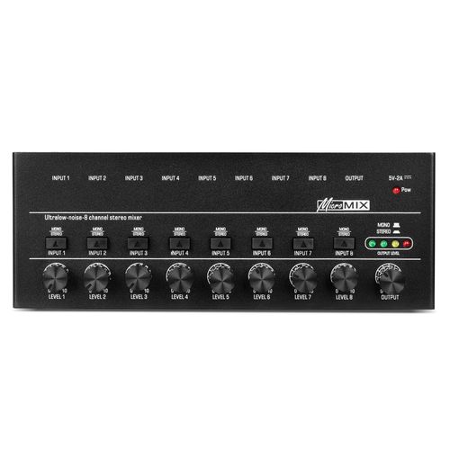 Generic 8 Channels Audio Mixer Portable Professional Stereo Mixer Ultra Low  Noise Line Mixer USB Powered Sound Mixer for Recording Audio Equipment @  Best Price Online