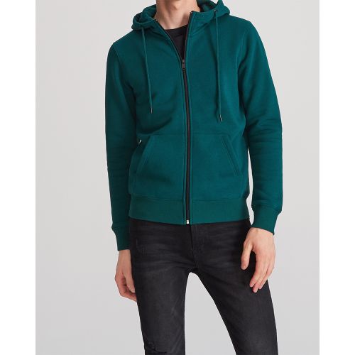 Reserved Essential Zip Through Hoodie - Teal Green