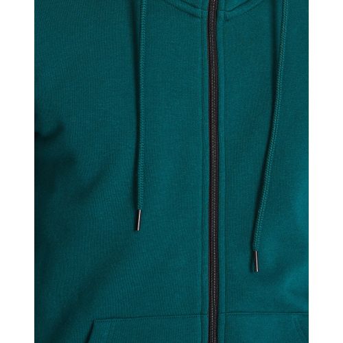 Reserved Essential Zip Through Hoodie - Teal Green