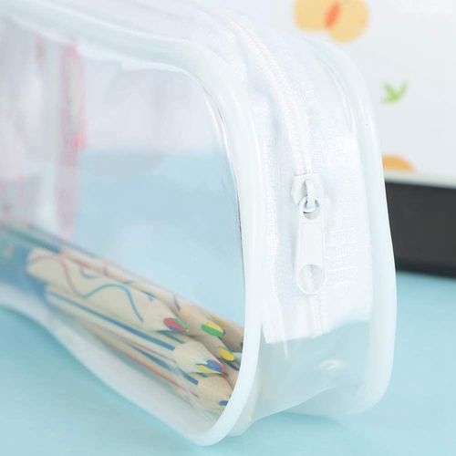 Generic 4 Pcs Clear Pencil Case Big Capacity Transparent Pen Pencil Bag PVC  Pen Pencil Zipper Pouches @ Best Price Online