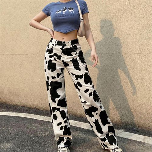 SheIn Buttoned Front Cow Print Pants Multiple Size XL - $20 - From Natalie