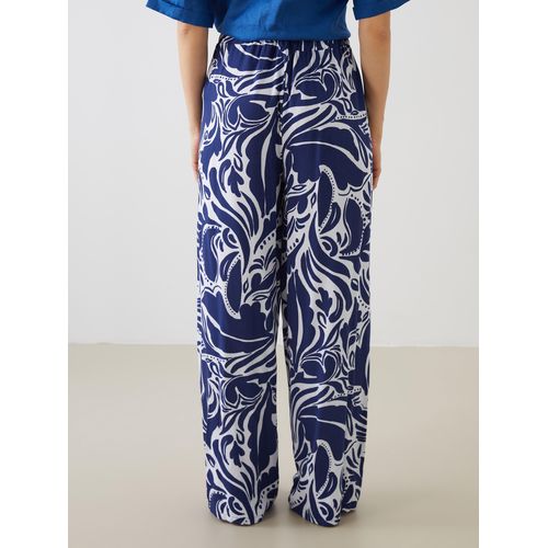 product_image_name-LC Waikiki-Elasticated Waist Patterned Women's Trousers-2