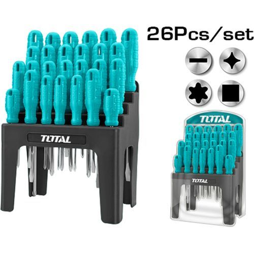 اشتري TOTAL Screwdriver Set 26 Pcs THTDC252601 في مصر