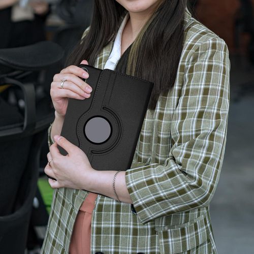 product_image_name-Generic-حافظة حماية من متوافقة مع تابلت هواوي ميت باد اس اي 11 انش 2024، غطاء واقي قائم يدور 360 درجة، أسود-7