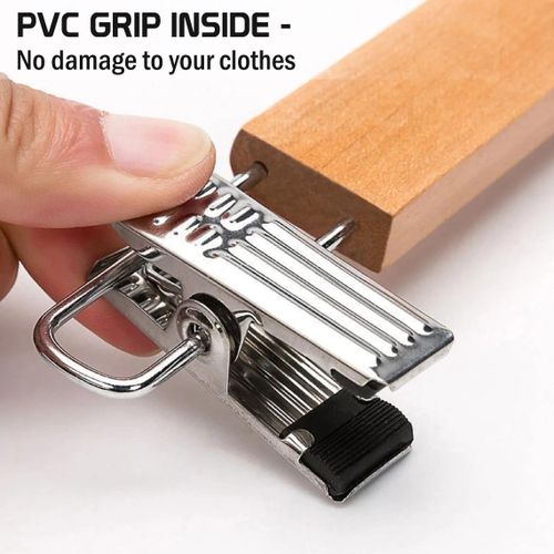 product_image_name-Generic-حامل بنطلون مع مشابك غير قابلة للانزلاق قابلة للتعديل - 1 قطعة-7