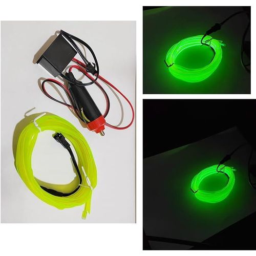 product_image_name-Generic-سلك EL مضيء بحافة خياطة 6 ملم، سلك نيون 12 فولت مع حماية للصمامات لتزيين داخل السيارة (ضوء أخضر لمونا - الطول: 3م) من متجر رنا-3