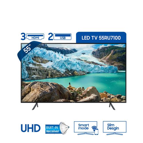 Samsung UA55RU7100 - HDR Flat 4K UHD تلفزيون سمارت 55 بوصة