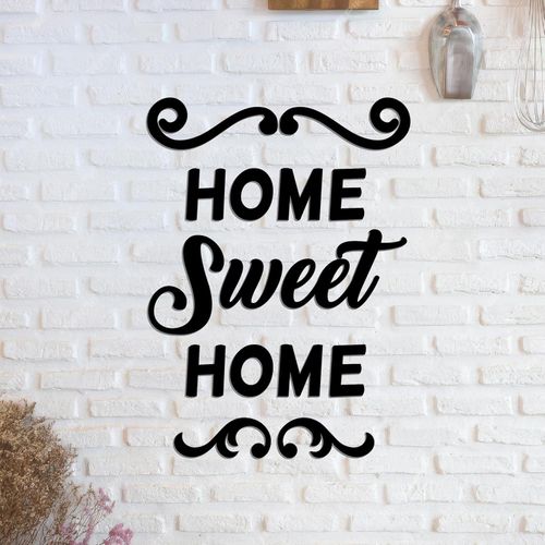 product_image_name-Generic-Premium Home Wall Decor, Size 45X60, Sweet Home, High Quality Spanish MDF, 6 mm Thick, Modern Stereoscopic Decor, Ready to Install, Comes with Double Face Adhesive-3