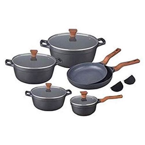 Buy Marble Coated Cookware Set - 10 Pcs in Egypt