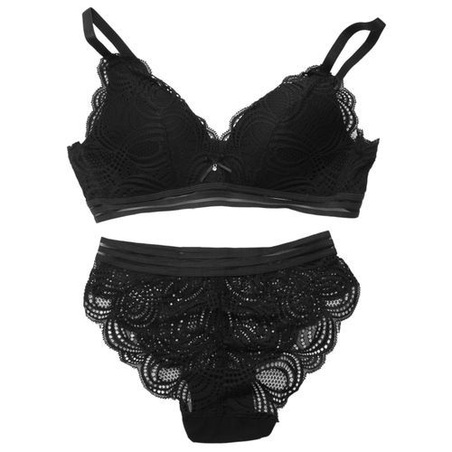 Generic New Bra Sets Women Underwear Light Bra Briefs Set-Black @ Best  Price Online