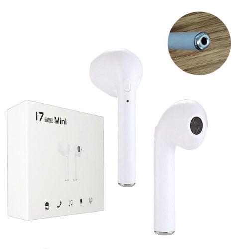 product_image_name-Generic-I7 TWS Double Wireless Bluetooth Earphone - White-1