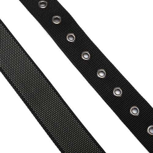 product_image_name-Generic-حزام رجالي كاجوال من النايلون عالي الجودة – توكة معدنية ضد الصدأ - قابل للتمدد حتي مقاس 1.35 متر- رصاصي -4