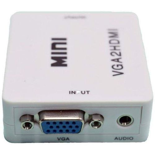 Buy Mini Video Vga Audio To Hdmi 1080P Converter Adapter + 3.5Mm Audio - For Hdtv in Egypt