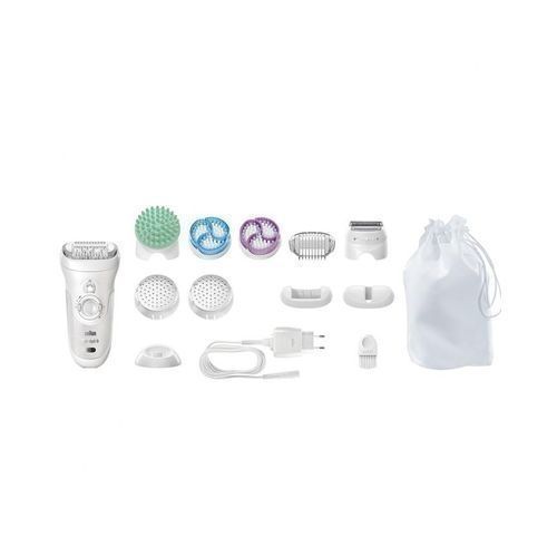 Braun Silk-épil 9 SkinSpa 9-961V Wet & Dry Epilator With 12 Extras