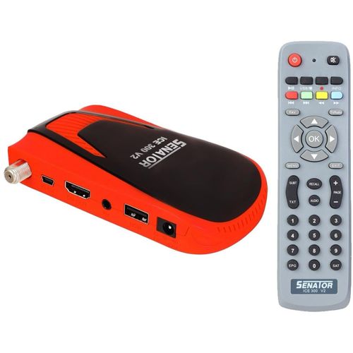 اشتري Senator ICE 300 Full HD 1080P With WiFI Built-In Remote Bluetooth - Red في مصر