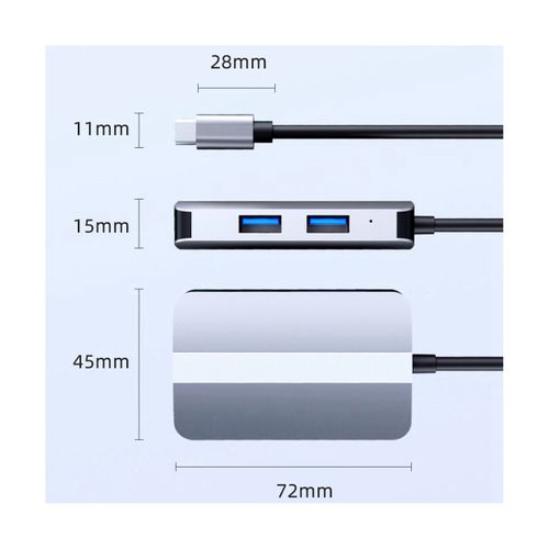 اشتري 915 Generation Type C USB HUB Dock Station Splitter USB-C To USB HUB USB30 USB20 RJ45 SD TF Card Reader for Laptop في مصر