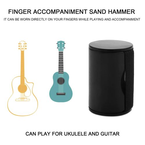 7 Colors Plastic Guitar Ukulele Rhythm Sand Shaker Music Finger