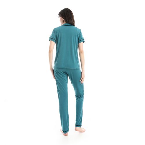 product_image_name-Caesar-Women's pajamas, soft fabric, with buttons down the front-4