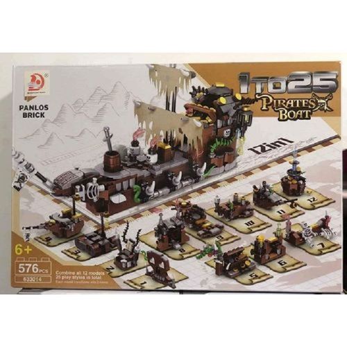 product_image_name-Generic-Pirate Ship Pirates Building Blocks - 576 Pcs-3