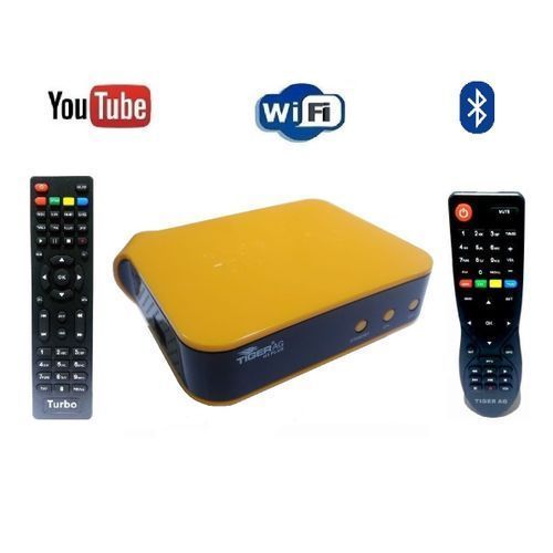 اشتري Tiger H 3 Plus Satellite Receiver With Built-in WiFi + Bluetooth Remote + Extra Remote في مصر