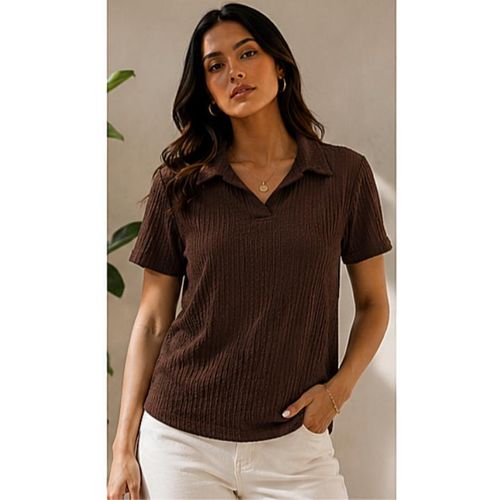 Generic بلوزه كروشيه للنساء - لياقه واسوره مناسبه لجميع الاطلالات