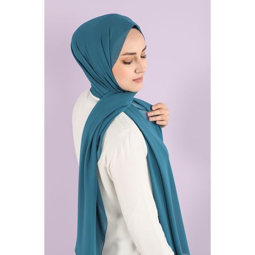 product_image_name-AM-Shop-وشاح آيه أم شوب الطويل من الكريب بلون بترولي للنساء-1