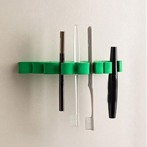 Makeup Brush Drying Rack Self Adhesive Wall-Mounted Leaf-Shaped EVA  Cosmetic Brush Drain Stand Decoration