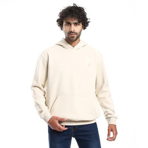 Buy Kiev Kangaroo Pockets Slip-On Hoodie - Beige in Egypt