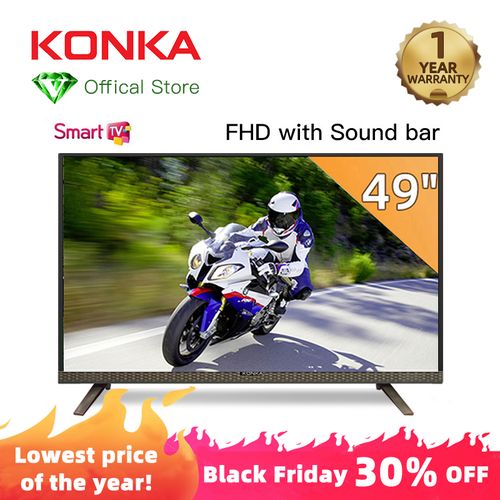 Konka تلفزيون سمارت Full HD Smart Sound Bar بإضاءة LED - 49 بوصة